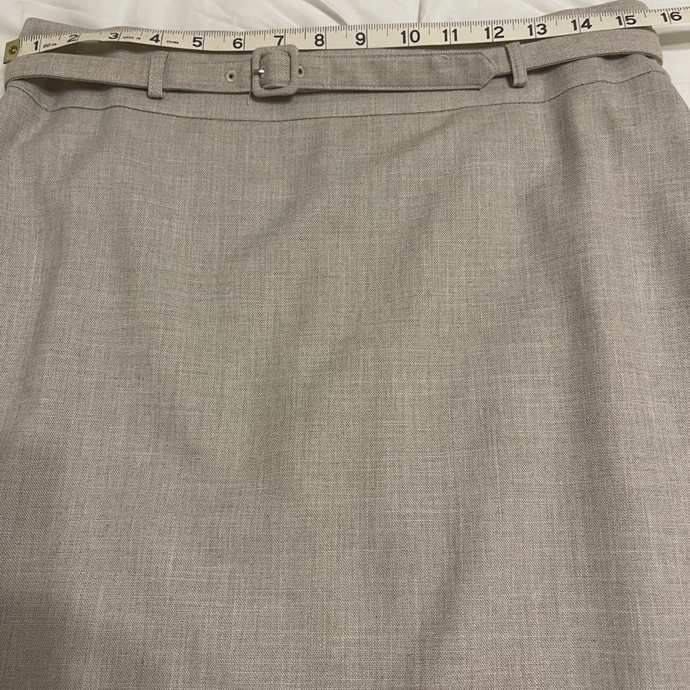Ann Taylor Taupe Pencil Skirt with Belt
